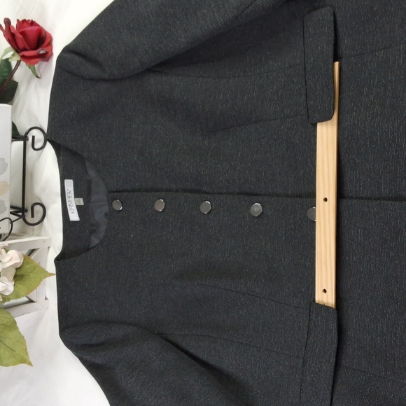 Black Kasper Blazer Elegant Wear Office Wear Career Wedding Business Casual - Picture 12 of 16